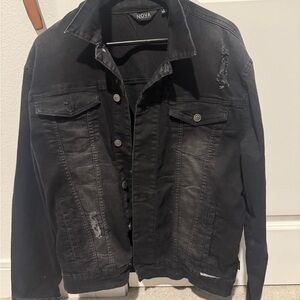 Men's Black Denim Jacket